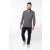   Férfi ing Kariban KA507 Long-Sleeved Jacquard Knit Shirt -2XL, Jacquard Dark Grey