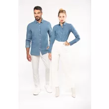 Férfi ing Kariban KA512 Men’S Denim Shirt -3XL, Chambray Blue