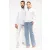   Férfi ing Kariban KA513 Men’S Long-Sleeved Cotton poplin Shirt -L, Striped Pale Blue