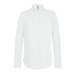 Női blúz Kariban KA514 Ladies Long-Sleeved Mandarin Collar Shirt -XL, White
