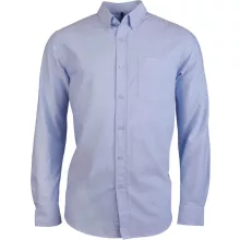 Férfi ing Kariban KA516 Long-Sleeved Washed Oxford Cotton Shirt -L, Oxford Blue