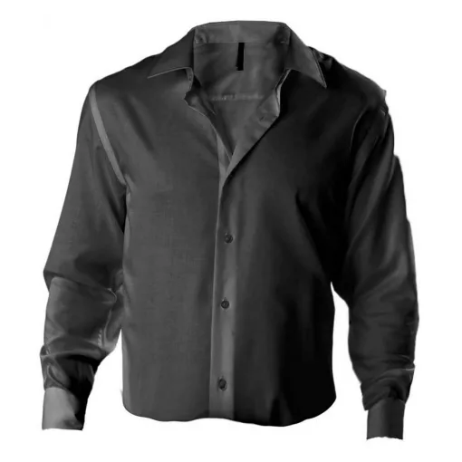 Férfi ing Kariban KA522 Men S Fitted Long-Sleeved non-Iron Shirt -2XL, Black