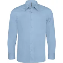 Férfi ing Kariban KA529 Long-Sleeved Cotton/Elastane Shirt -M, Light Blue