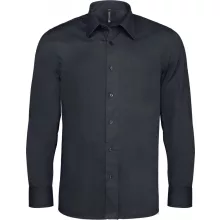 Férfi ing Kariban KA529 Long-Sleeved Cotton/Elastane Shirt -2XL, Zinc