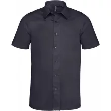 Férfi ing Kariban KA531 Short-Sleeved Cotton/Elastane Shirt -3XL, Navy