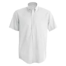 Férfi ing Kariban KA531 Short-Sleeved Cotton/Elastane Shirt -XL, White