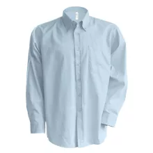 Férfi ing Kariban KA533 Men S Long-Sleeved Oxford Shirt -S, Oxford Blue