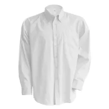 Férfi ing Kariban KA533 Men S Long-Sleeved Oxford Shirt -4XL, White