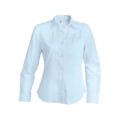 Női blúz Kariban KA534 Ladies Long-Sleeved Oxford Shirt -4XL, Oxford Blue