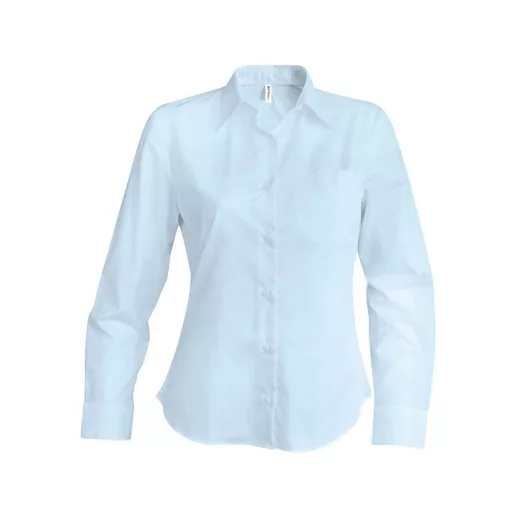 Női blúz Kariban KA534 Ladies Long-Sleeved Oxford Shirt -XL, Oxford Blue
