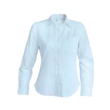 Női blúz Kariban KA534 Ladies Long-Sleeved Oxford Shirt -XS, Oxford Blue