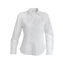 Női blúz Kariban KA534 Ladies Long-Sleeved Oxford Shirt -L, White