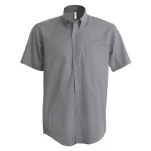 Férfi ing Kariban KA535 Men S Short-Sleeved Oxford Shirt -5XL, Oxford Silver