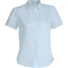 Női blúz Kariban KA536 Ladies Short-Sleeved Oxford Shirt -4XL, Oxford Blue