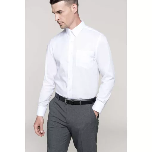 Férfi ing Kariban KA537 Long-Sleeved non-Iron Shirt -S, Bright Sky