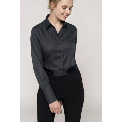 Női blúz Kariban KA538 Ladies Long-Sleeved non-Iron Shirt -2XL, Bright Sky