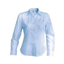 Női blúz Kariban KA538 Ladies Long-Sleeved non-Iron Shirt -M, Bright Sky