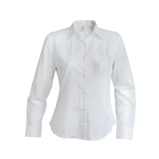 Női blúz Kariban KA538 Ladies Long-Sleeved non-Iron Shirt -2XL, White