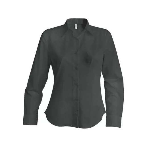 Női blúz Kariban KA538 Ladies Long-Sleeved non-Iron Shirt -4XL, Zinc