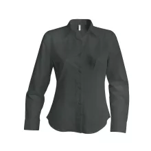 Női blúz Kariban KA538 Ladies Long-Sleeved non-Iron Shirt -M, Zinc