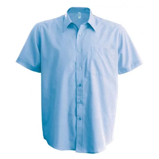 Férfi ing Kariban KA539 Men S Short-Sleeved non-Iron Shirt -S, Bright Sky