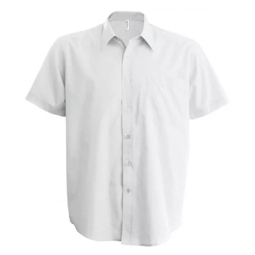 Férfi ing Kariban KA539 Men S Short-Sleeved non-Iron Shirt -4XL, White