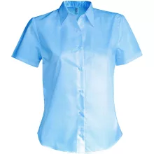 Női blúz Kariban KA540 Ladies Short-Sleeved non-Iron Shirt -L, Bright Sky