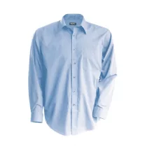 Férfi ing Kariban KA541 Men S Long-Sleeved Cotton poplin Shirt -M, Bright Sky