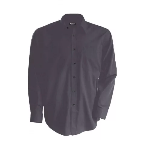 Férfi ing Kariban KA541 Men S Long-Sleeved Cotton poplin Shirt -2XL, Zinc
