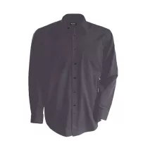 Férfi ing Kariban KA541 Men S Long-Sleeved Cotton poplin Shirt -S, Zinc