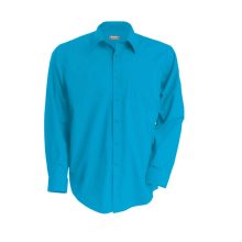 Férfi ing Kariban KA545 Jofrey > Long-Sleeved Shirt -M, Bright Turquoise