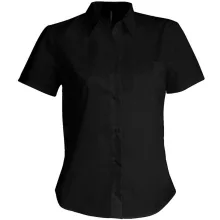 Női blúz Kariban KA548 Judith > Ladies Short-Sleeved Shirt -2XL, Black
