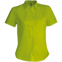 Női blúz Kariban KA548 Judith > Ladies Short-Sleeved Shirt -XS, Burnt Lime