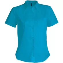 Női blúz Kariban KA548 Judith > Ladies Short-Sleeved Shirt -XS, Bright Turquoise
