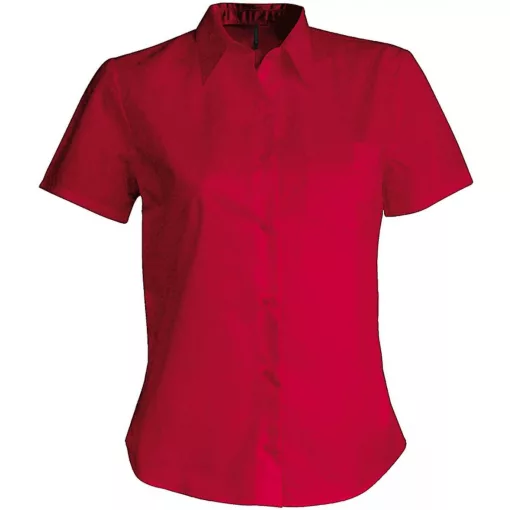 Női blúz Kariban KA548 Judith > Ladies Short-Sleeved Shirt -4XL, Classic Red
