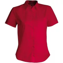 Női blúz Kariban KA548 Judith > Ladies Short-Sleeved Shirt -S, Classic Red