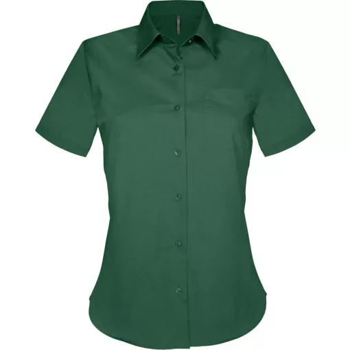 Női blúz Kariban KA548 Judith > Ladies Short-Sleeved Shirt -2XL, Forest Green