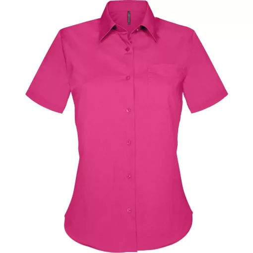 Női blúz Kariban KA548 Judith > Ladies Short-Sleeved Shirt -S, Fuchsia