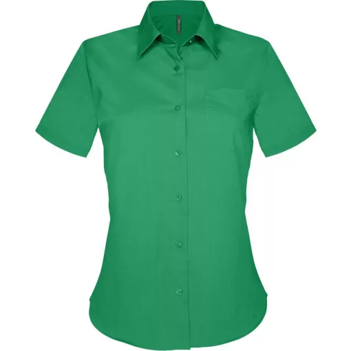Női blúz Kariban KA548 Judith > Ladies Short-Sleeved Shirt -XL, Kelly Green