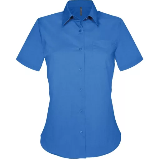 Női blúz Kariban KA548 Judith > Ladies Short-Sleeved Shirt -2XL, Light Royal Blue
