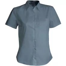 Női blúz Kariban KA548 Judith > Ladies Short-Sleeved Shirt -XS, Marl Storm Grey