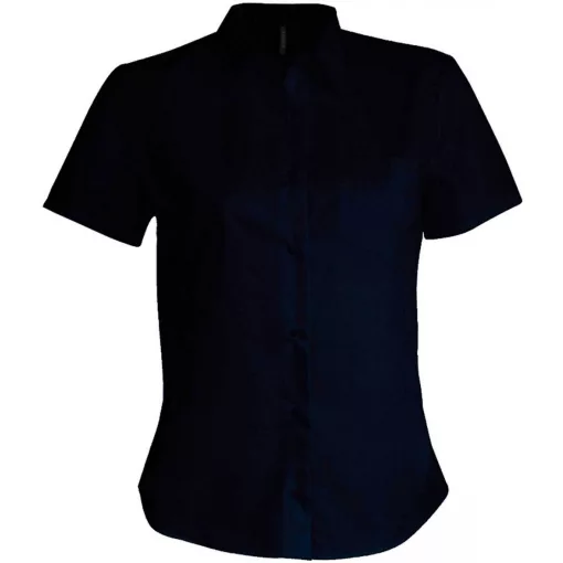 Női blúz Kariban KA548 Judith > Ladies Short-Sleeved Shirt -S, Navy