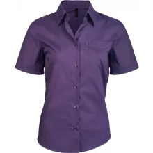 Női blúz Kariban KA548 Judith > Ladies Short-Sleeved Shirt -4XL, Purple