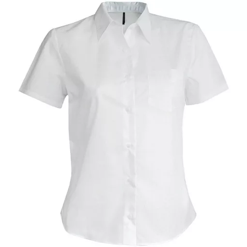 Női blúz Kariban KA548 Judith > Ladies Short-Sleeved Shirt -XL, White