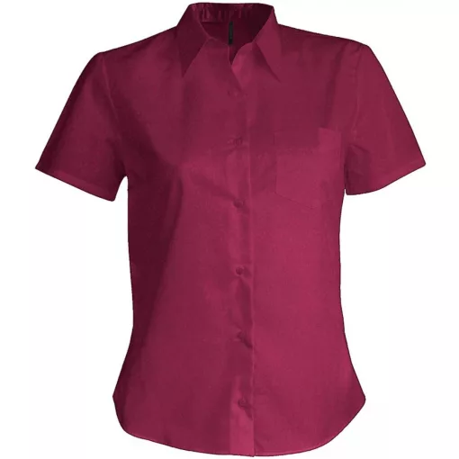 Női blúz Kariban KA548 Judith > Ladies Short-Sleeved Shirt -4XL, Wine