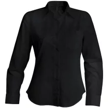 Női blúz Kariban KA549 Jessica > Ladies Long-Sleeved Shirt -3XL, Black