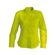 Női blúz Kariban KA549 Jessica > Ladies Long-Sleeved Shirt -L, Burnt Lime