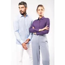 Női blúz Kariban KA549 Jessica > Ladies Long-Sleeved Shirt -L, Bright Sky