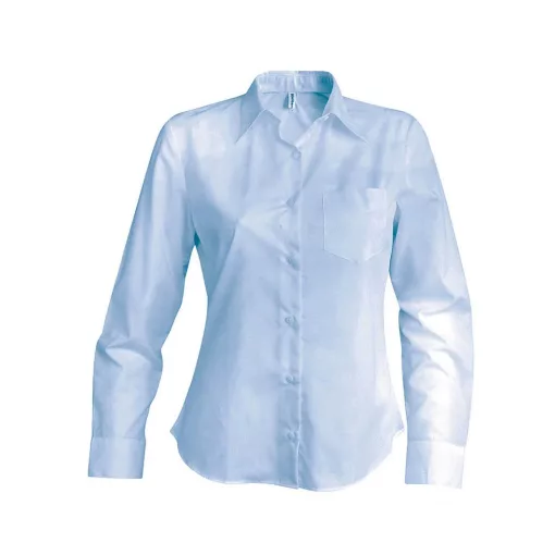 Női blúz Kariban KA549 Jessica > Ladies Long-Sleeved Shirt -XS, Bright Sky