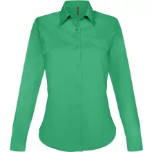 Női blúz Kariban KA549 Jessica > Ladies Long-Sleeved Shirt -2XL, Kelly Green